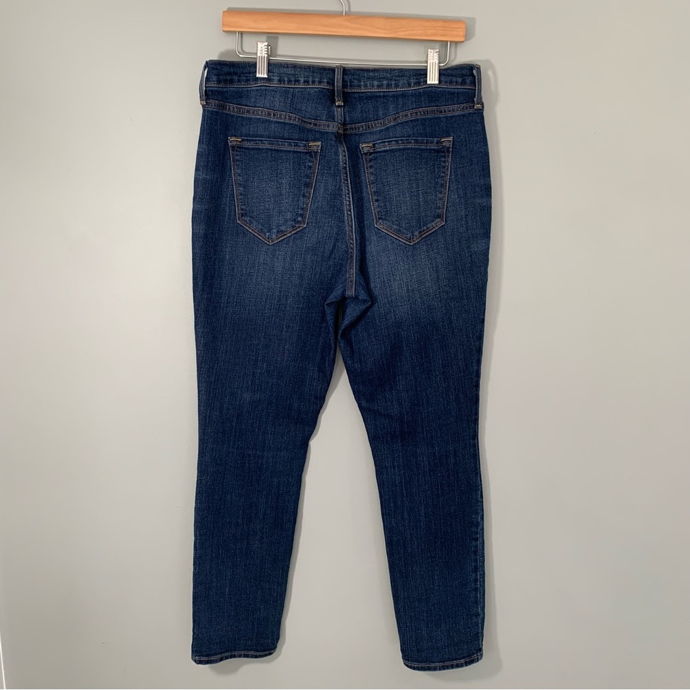 Old Navy Curvy Profile Mid Rise Skinny Jeans Dark Wash Blue Size 10 Short - Picture 5 of 10